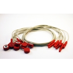 Cable conexión color rojo DIN hembra 1.6mm