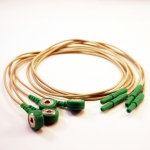 Cable conexión color verde DIN hembra 1.6mm