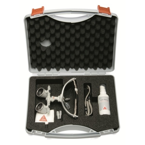 Lupa binocular HR 2,5x/420 mm c/montura S-Frame, con soporte i-View, en maletín