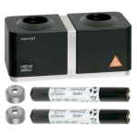 Aparato de carga mini NT con 2 baterías recargables NiMH 2Z y 2 piezas de fondo para mango mini 3000