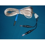 Cable para placa dispersiva reutilizable y conector jack 6.3mm
