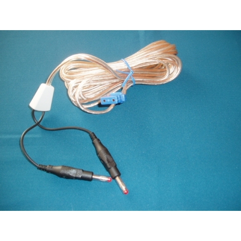 Cable para placa dispersiva reutilizable tipo REM y conexión tipo Valleylab
