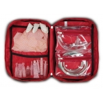 Bolsa de intubación o botiquín primeros auxilios desplegable. Color: Rojo. Modelo INTUB'S