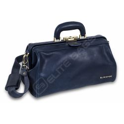 CLASSY'S, maletín médico compacto, piel. Color azul.