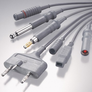 Cables bipolars per a electrobisturís d'alta freqüència